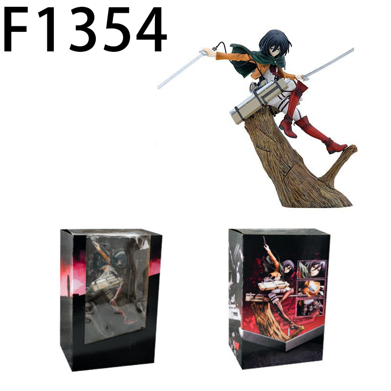 Attack on Titan Mikasa Ackerman Statue Action Figure Anime Collection Model Toy Japanese Anime Character Decoration Gift Fans