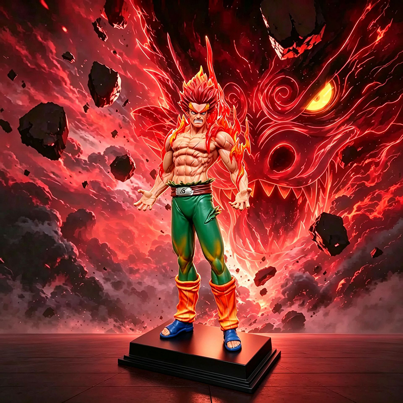 Naruto Might Guy Statue Action Figure Anime Collection Model Toy Japanese Anime Character Decoration Gift Fans