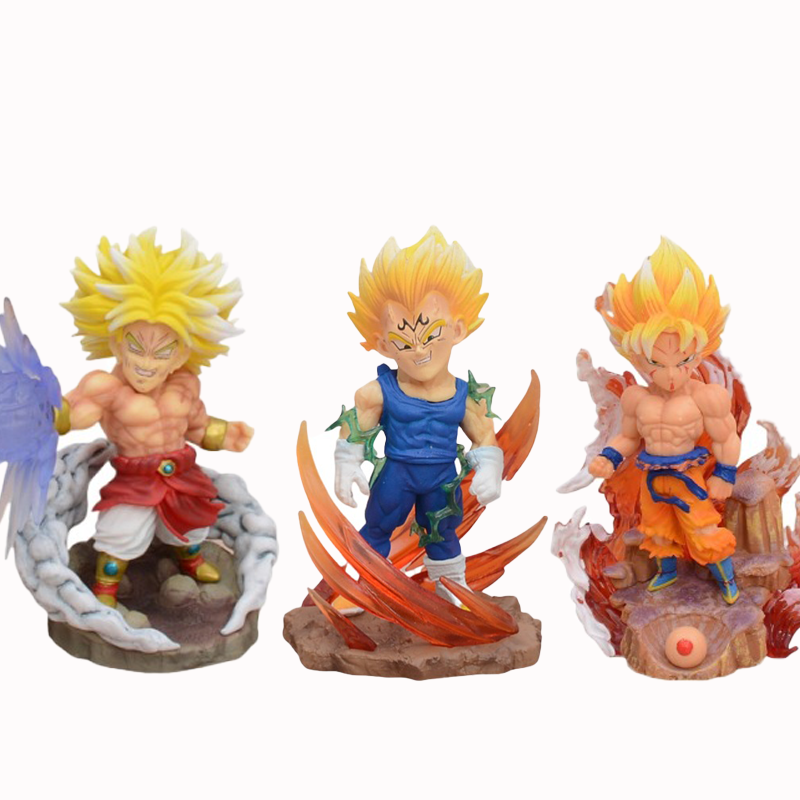 Dragon Ball Goku Vegeta Broly Statue Action Figure Anime Collection Model Toy Japanese Anime Character Decoration Gift Fans