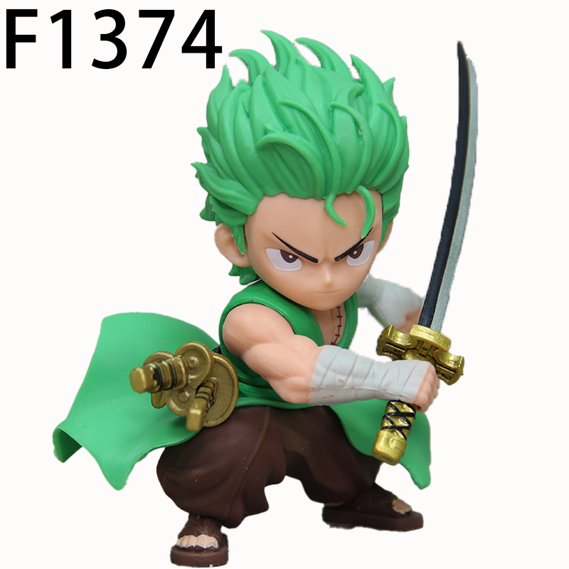 One Piece Luffy Zoro Chibi Statue Action Figure Anime Collection Model Toy Japanese Anime Character Decoration Gift Fans