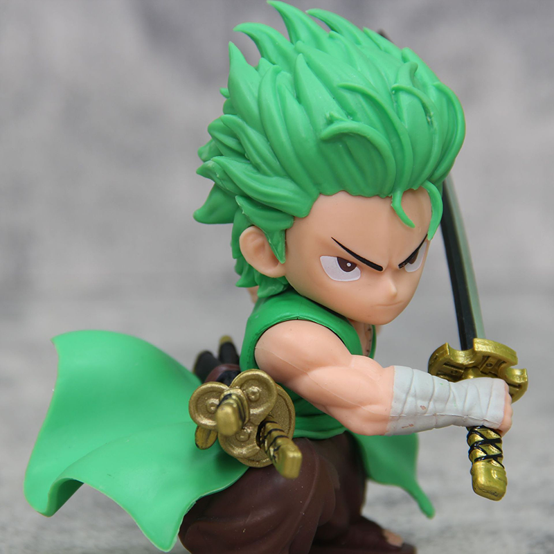 One Piece Luffy Zoro Chibi Statue Action Figure Anime Collection Model Toy Japanese Anime Character Decoration Gift Fans