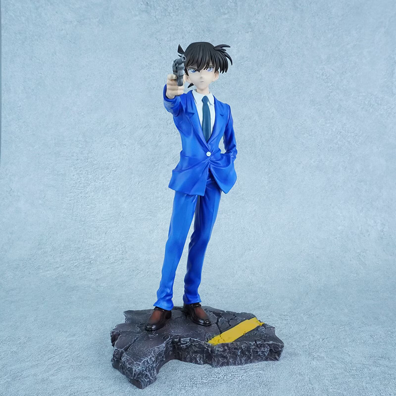 Detective Conan Conan Edogawa Shinichi Kudo Statue Action Figure Anime Collection Model Toy Japanese Character Decoration Fans