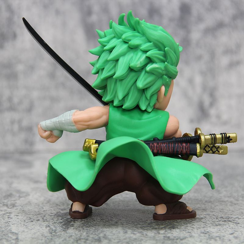 One Piece Luffy Zoro Chibi Statue Action Figure Anime Collection Model Toy Japanese Anime Character Decoration Gift Fans