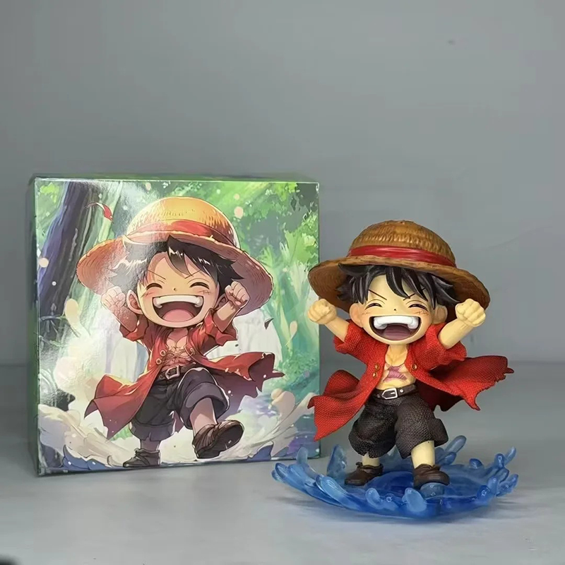 One Piece Luffy Zoro Chibi Statue Action Figure Anime Collection Model Toy Japanese Anime Character Decoration Gift Fans