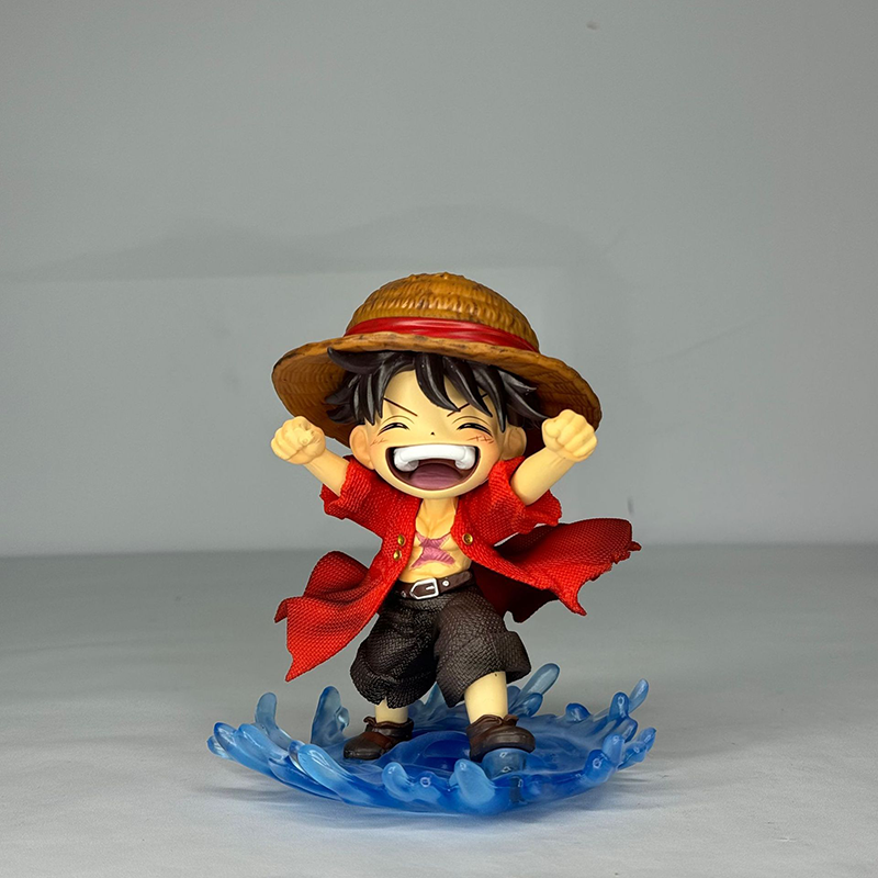 One Piece Luffy Zoro Chibi Statue Action Figure Anime Collection Model Toy Japanese Anime Character Decoration Gift Fans