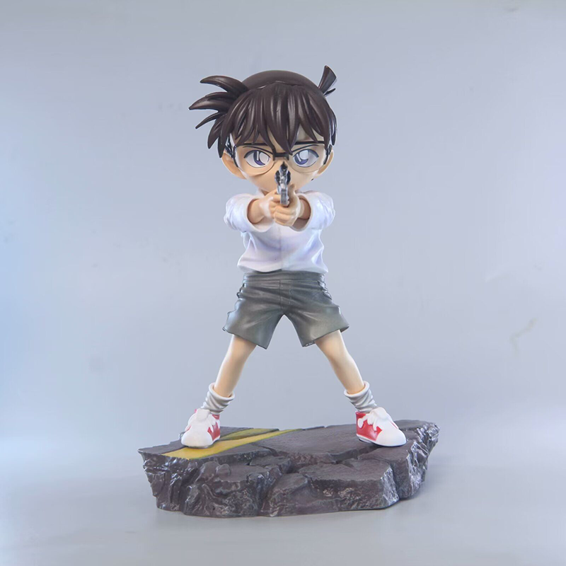 Detective Conan Conan Edogawa Shinichi Kudo Statue Action Figure Anime Collection Model Toy Japanese Character Decoration Fans