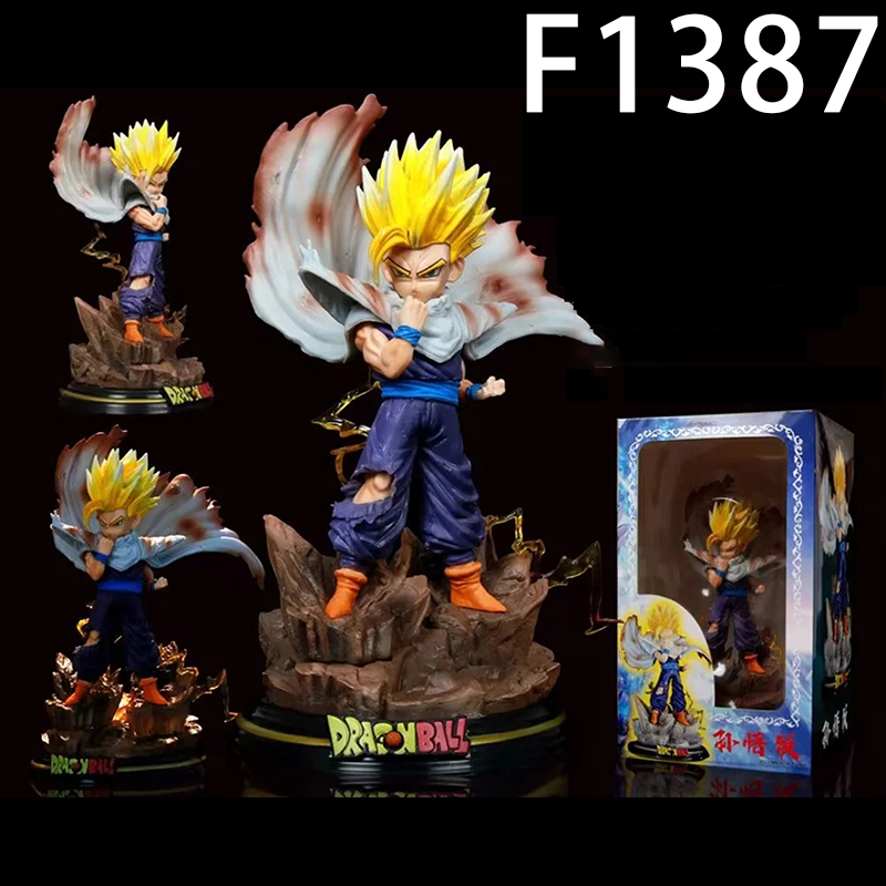 Dragon Ball Vegeta Son Gohan Statue Action Figure Anime Collection Model Toy Japanese Anime Character Decoration Gift Fans
