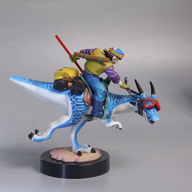 Dragon Ball Goku Riding Dinosaur Statue Action Figure Anime Collection Model Toy Japanese Anime Character Decoration Gift Fans