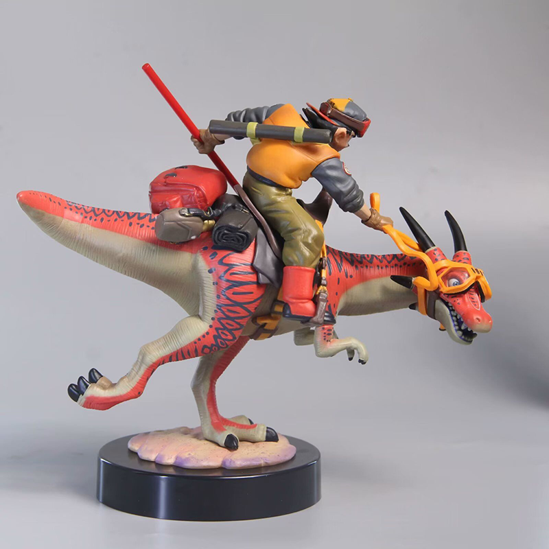 Dragon Ball Goku Riding Dinosaur Statue Action Figure Anime Collection Model Toy Japanese Anime Character Decoration Gift Fans