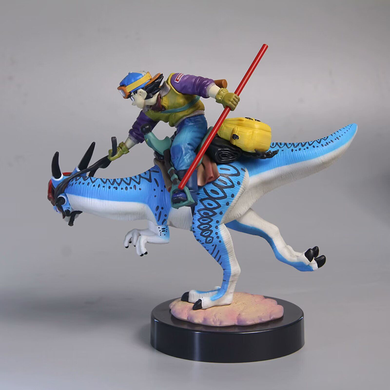 Dragon Ball Goku Riding Dinosaur Statue Action Figure Anime Collection Model Toy Japanese Anime Character Decoration Gift Fans