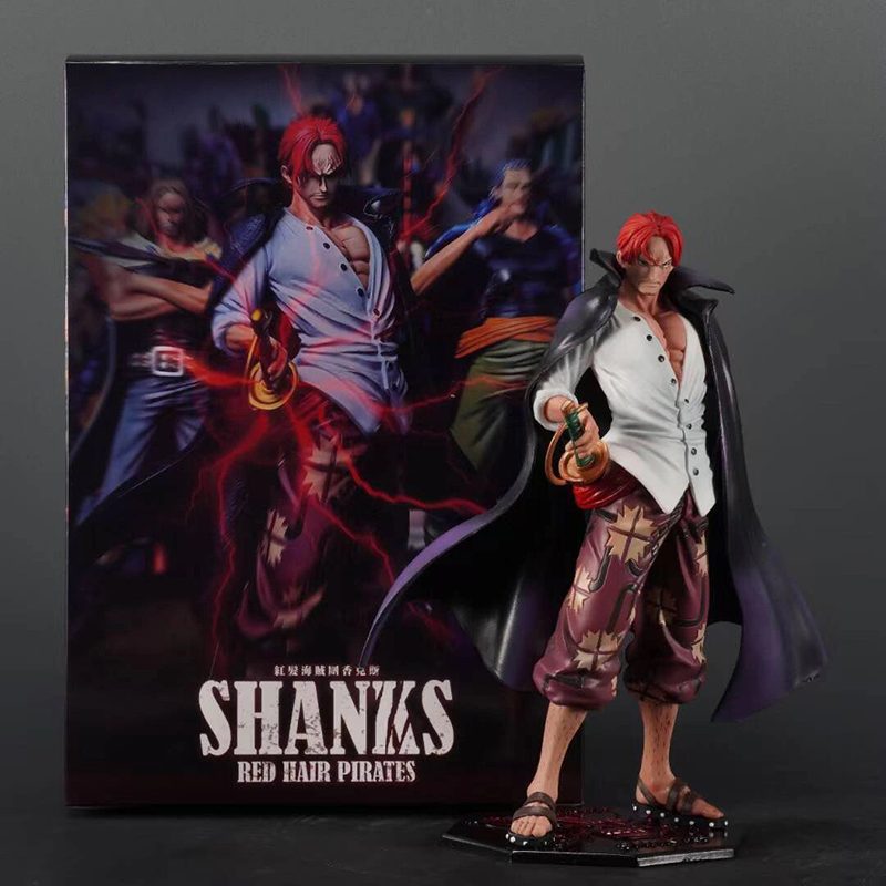 One Piece Shanks Statue Action Figure Anime Collection Model Toy Japanese Anime Character Decoration Gift Fans