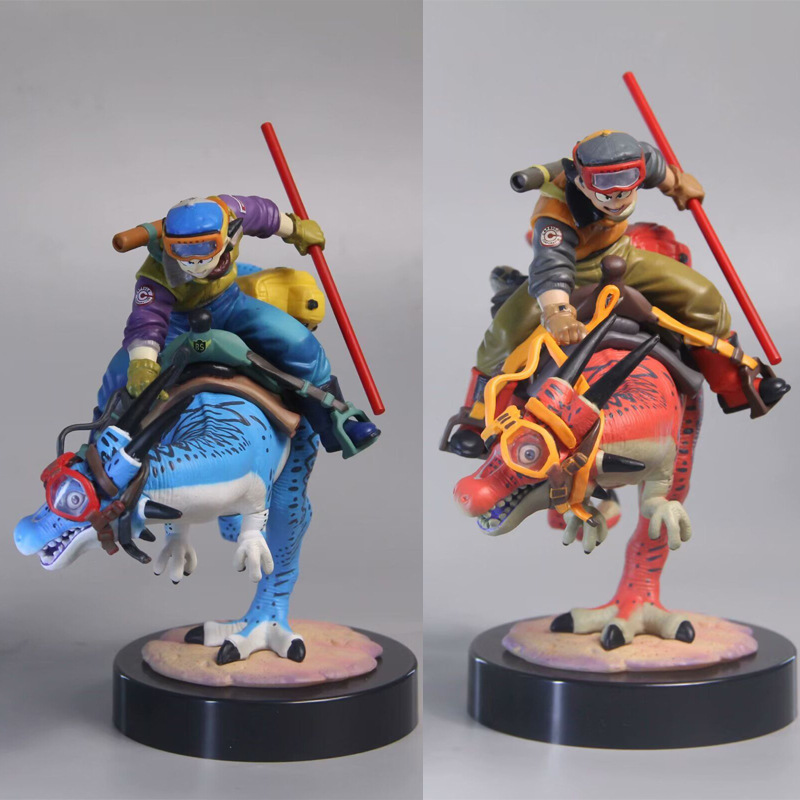 Dragon Ball Goku Riding Dinosaur Statue Action Figure Anime Collection Model Toy Japanese Anime Character Decoration Gift Fans