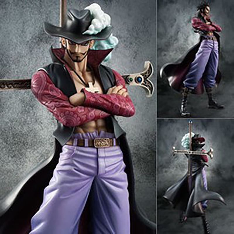 One Piece Dracule Mihawk Statue Action Figure Collection Model Toy Japanese Anime Character Decoration Gift Fans