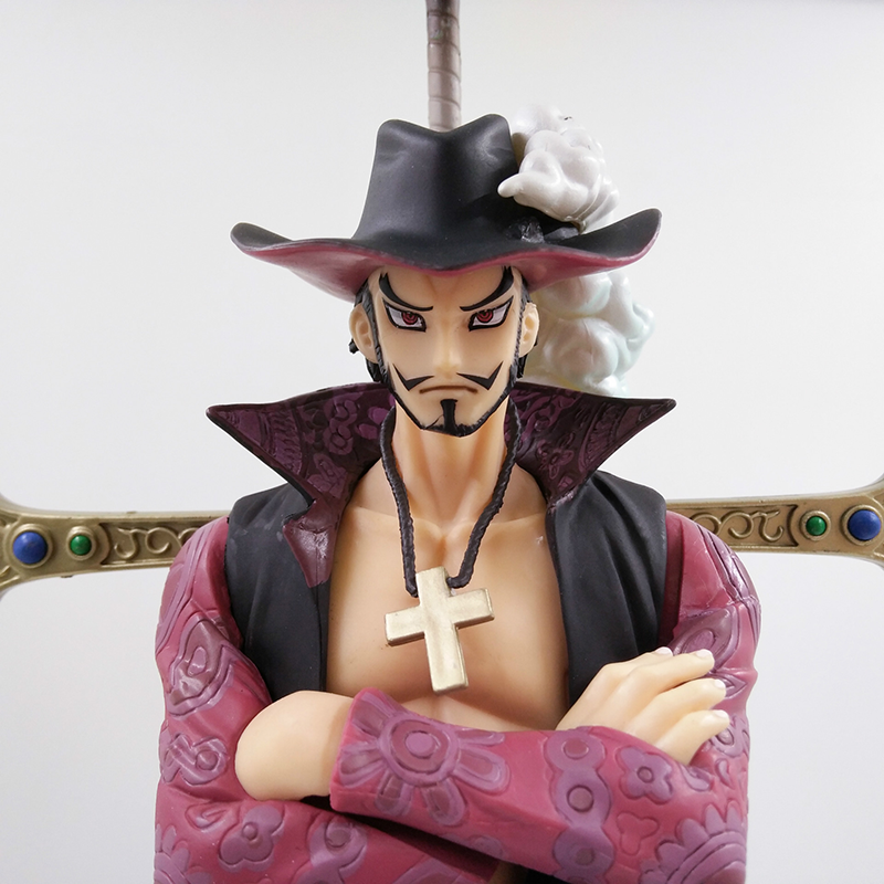 One Piece Dracule Mihawk Statue Action Figure Collection Model Toy Japanese Anime Character Decoration Gift Fans