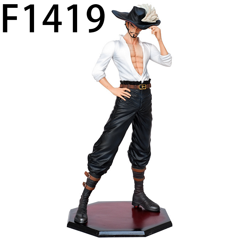 One Piece Dracule Mihawk Statue Action Figure Collection Model Toy Japanese Anime Character Decoration Gift Fans