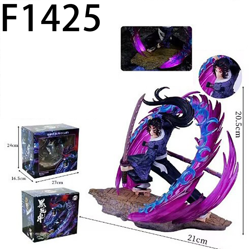 Demon Slayer Kokushibo Yoriichi Tsugikuni Statue Action Figure Collection Model Toy Japanese Anime Character Decoration Fans