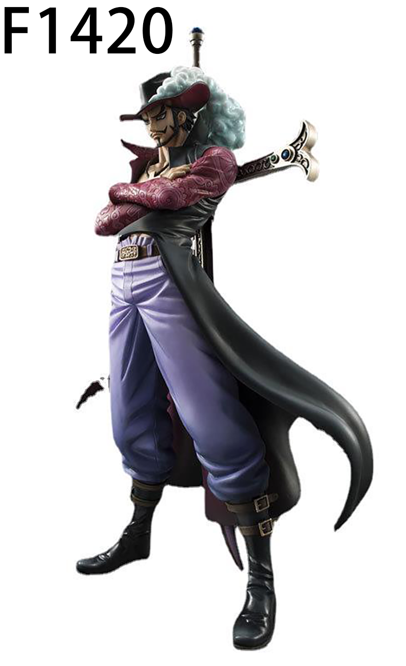 One Piece Dracule Mihawk Statue Action Figure Collection Model Toy Japanese Anime Character Decoration Gift Fans
