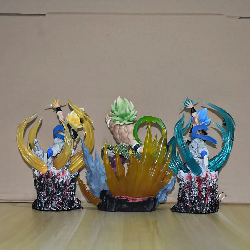 Dragon Ball Broly Gogeta Statue Action Figure Collection Model Toy Japanese Anime Character Decoration Gift Fans
