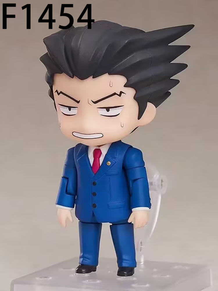 Ace Attorney Phoenix Wright Miles Edgeworth Chibi Statue Action Figure Anime Collection Model Toy Character Decoration Gift Fans