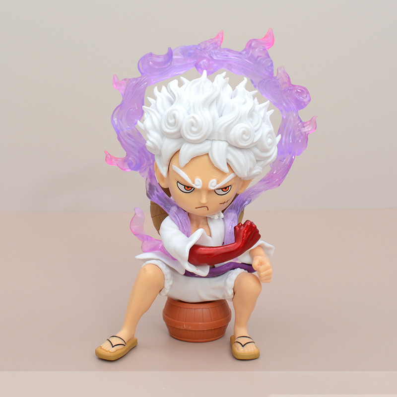 One Piece Monkey D Luffy Roronoa Zoro Chibi Statue Action Figure Collection Model Toy Japanese Anime Character Decoration Fans