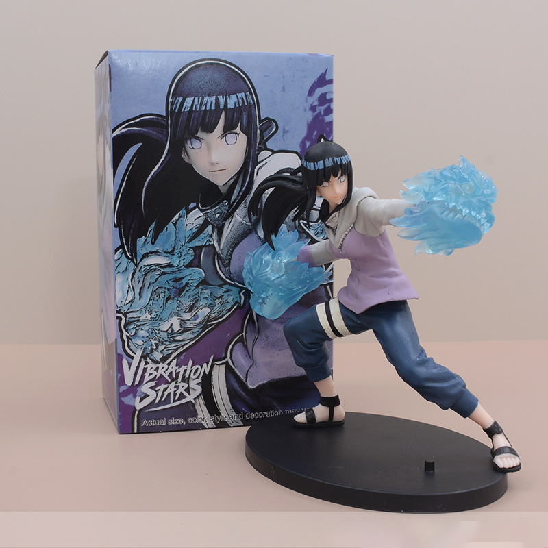 Naruto Rock Lee Hinata Hyuga Statue Action Figure Collection Model Toy Japanese Anime Character Decoration Gift Fans
