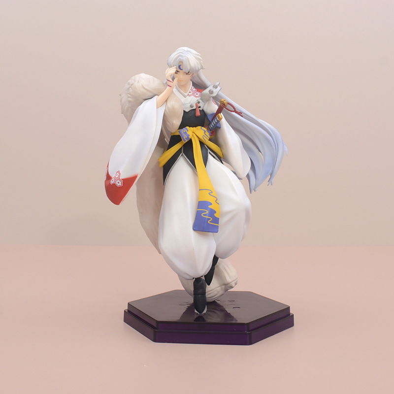 Inuyasha Sesshomaru Statue Action Figure Collection Model Toy Japanese Anime Character Decoration Gift Fans