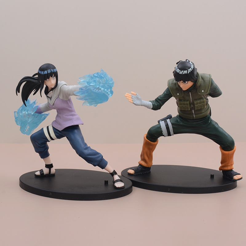 Naruto Rock Lee Hinata Hyuga Statue Action Figure Collection Model Toy Japanese Anime Character Decoration Gift Fans