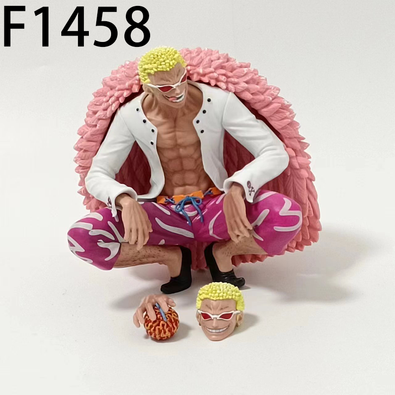One Piece Donquixote Doflamingo Statue Action Figure Crouching Pose Collection Model Toy Japanese Anime Character Decoration Fans