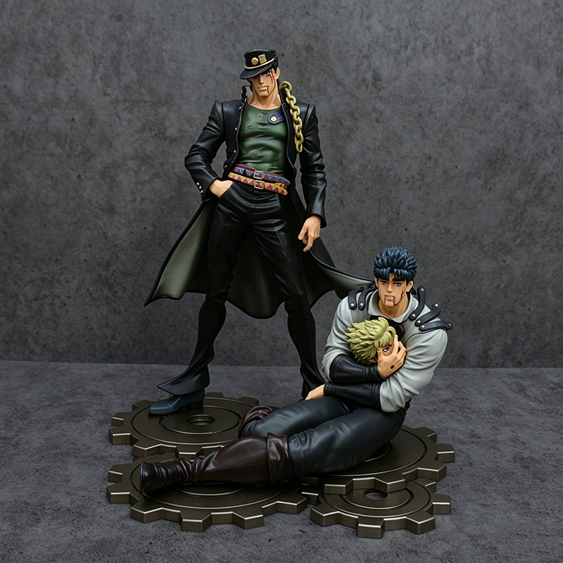 JoJo's Bizarre Adventure Jotaro Kujo Jonathan Joestar Statue Action Figure Anime Collection Model Toy Decoration Fans