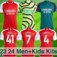 23 24 Arsenal SAKA Soccer Jerseys G. JESUS ODEGAARD RICE HAVERTZ  2023 2024 shirt MARTINELLI SMITH ROWE NKETIAH ZINCHENKO SALIBA TROSSARD Football Men uniforms