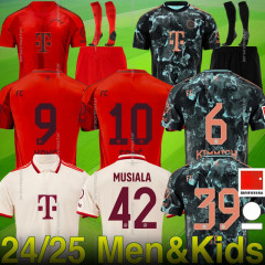 2425 Men KIT KANE BAYERN Soccer Jerseys Home Away 3rd SANE MUNICH MULLER DAVIES COMAN KIMMICH 2024 2025 GORETZKA GNABRY MANE MUSIALA Football Shirt Men Uniforms