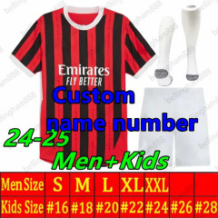 Men kit 2425 AC Milan soccer jersey Home Away 3rd MORATA GIROUD RAFA LEAO PULISIC TOMORI THEO 2024 2025 Shirt Football Adult Uniforms