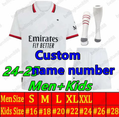 Men kit 2425 AC Milan soccer jersey Home Away 3rd MORATA GIROUD RAFA LEAO PULISIC TOMORI THEO 2024 2025 Shirt Football Adult Uniforms