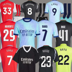 Men kit 2425 Arsenal soccer jersey Home Away 3rd RICE HAVERTZ SAKA MARTINELLI WHITE SALIBA G.JESUS JORGINHO ODEGAARD 2024 2025 Shirt Football Adult Uniforms