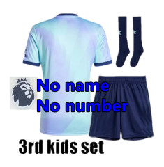 KIDS kit 2425 Arsenal soccer jersey Home Away 3rd RICE HAVERTZ SAKA MARTINELLI WHITE SALIBA G.JESUS JORGINHO ODEGAARD 2024 2025 Shirt Football BOY Uniforms