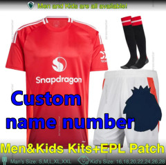 2425 Men KIT Manchester United Soccer Jerseys Home Away 3rd RASHFORD GARNACHO HOJLUND B. FERNANDES MARTINEZ DALOT CASEMIRO SHAW ANTONY MAINOO 2024 2025 Football shirt Men Kit Uniforms