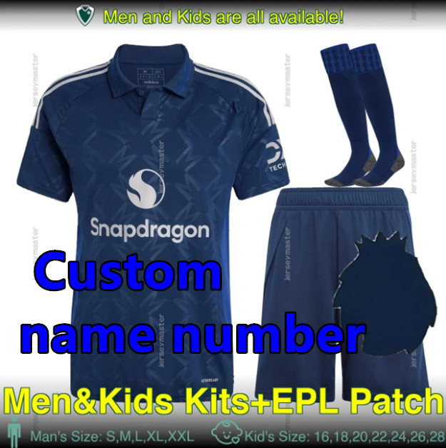 2425 Men KIT Manchester United Soccer Jerseys Home Away 3rd RASHFORD GARNACHO HOJLUND B. FERNANDES MARTINEZ DALOT CASEMIRO SHAW ANTONY MAINOO 2024 2025 Football shirt Men Kit Uniforms
