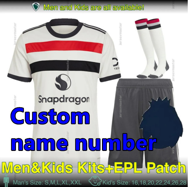 2425 Men KIT Manchester United Soccer Jerseys Home Away 3rd RASHFORD GARNACHO HOJLUND B. FERNANDES MARTINEZ DALOT CASEMIRO SHAW ANTONY MAINOO 2024 2025 Football shirt Men Kit Uniforms