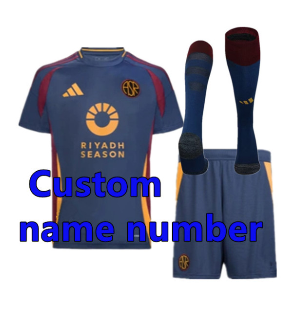 2425 Men KIT Roma Soccer Jerseys Home Away 3rd Abraham Wijnaldum Totti Dybala Shaarawy Pellegrini Cristante   2024 2025 AS Roma Football shirt Adult  Uniforms