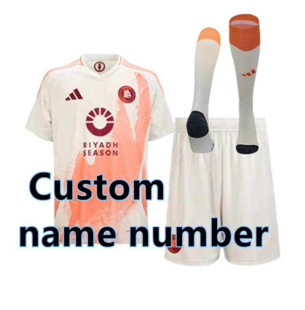 2425 Men KIT Roma Soccer Jerseys Home Away 3rd Abraham Wijnaldum Totti Dybala Shaarawy Pellegrini Cristante   2024 2025 AS Roma Football shirt Adult  Uniforms
