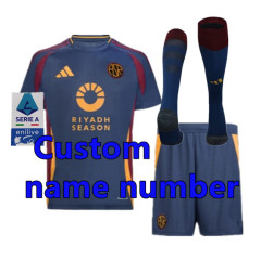 2425 Men KIT Roma Soccer Jerseys Home Away 3rd Abraham Wijnaldum Totti Dybala Shaarawy Pellegrini Cristante   2024 2025 AS Roma Football shirt Adult  Uniforms