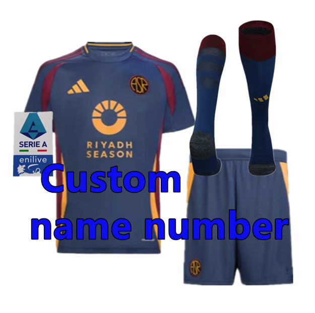 2425 Men KIT Roma Soccer Jerseys Home Away 3rd Abraham Wijnaldum Totti Dybala Shaarawy Pellegrini Cristante   2024 2025 AS Roma Football shirt Adult  Uniforms