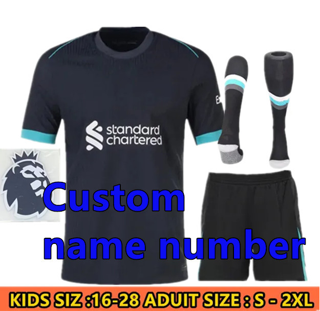 24 25 Men kit Liverpool Soccer Jersey Salah Darwin Nunez Home Away Dominik Szoboszlai Robertson Alisson Becker Joe Gomez Joel Matip 2024 2025 Football Men uniforms