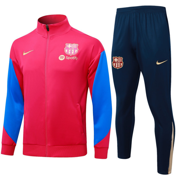 24 25 Men KIT Barcelona Soccer Jacket suit LAMINE YAMAL PEDRI GAVI LEWANDOWSKI OLMO F. DE JONG 2024 2025 Men Football jogging kit uniforms