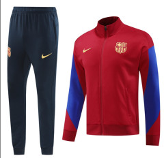 24 25 Men KIT Barcelona Soccer Jacket suit LAMINE YAMAL PEDRI GAVI LEWANDOWSKI OLMO F. DE JONG 2024 2025 Men Football jogging kit uniforms