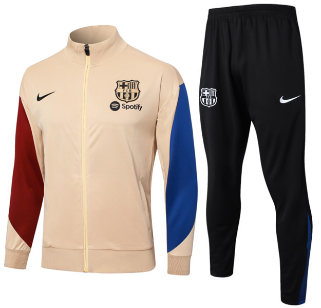 24 25 Men KIT Barcelona Soccer Jacket suit LAMINE YAMAL PEDRI GAVI LEWANDOWSKI OLMO F. DE JONG 2024 2025 Men Football jogging kit uniforms