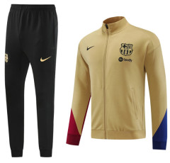 24 25 Men KIT Barcelona Soccer Jacket suit LAMINE YAMAL PEDRI GAVI LEWANDOWSKI OLMO F. DE JONG 2024 2025 Men Football jogging kit uniforms