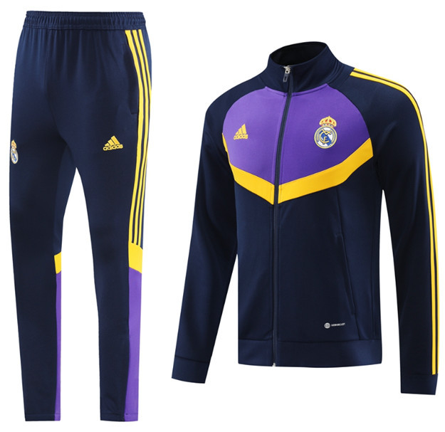 23 24 25 Men KIT Real Madrid Soccer Training suit MBAPPE Long pull jacket set BELLINGHAM VINI JR CAMAVINGA ALABA HAZARD ASENSIO MODRIC 2024 2025 Football uniforms