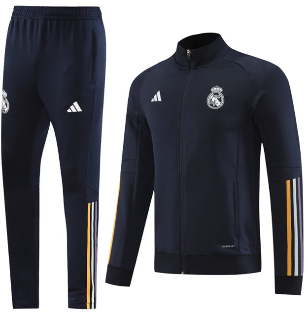 23 24 25 Men KIT Real Madrid Soccer Training suit MBAPPE Long pull jacket set BELLINGHAM VINI JR CAMAVINGA ALABA HAZARD ASENSIO MODRIC 2024 2025 Football uniforms