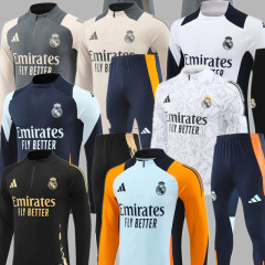 24 25 Men KIT Real Madrid Soccer Training suit MBAPPE BELLINGHAM VINI JR CAMAVINGA ALABA ASENSIO MODRIC 2024 2025 Adult Football jogging kit uniforms